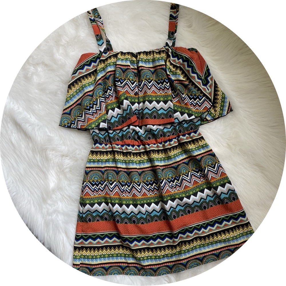 🆕 Tribal print mini dress